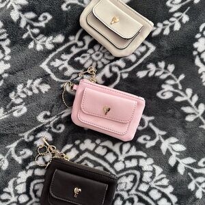 Juicy Couture Pink, Black, and Cream Card Holders